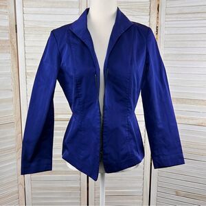 Lafayette 148 Indigo Cinched Waist Blazer Jacket 4